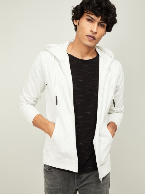 

Fame Forever by Lifestyle Men White Solid Hooded Sweatshirt