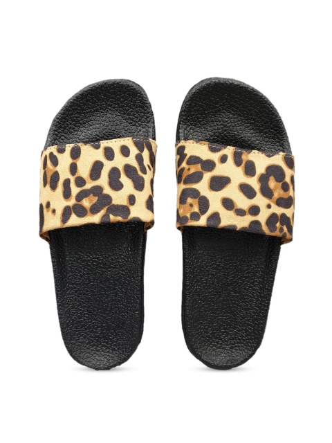

Pampy Angel Women Beige & Brown Printed Sliders