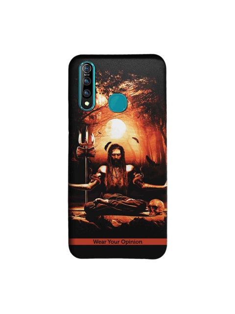 

CelfieDesign Black & Orange Printed Vivo Z1 Pro Back Cover