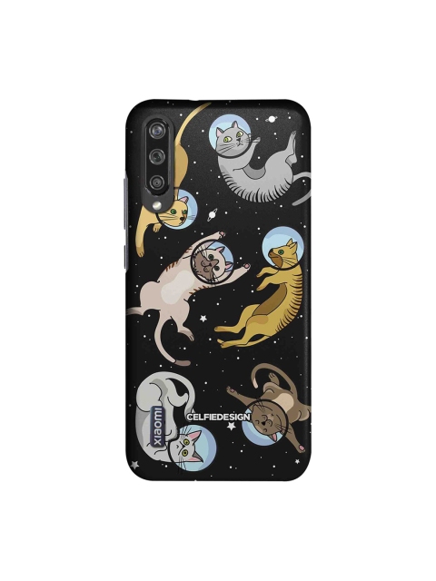 

CelfieDesign Unisex Black & Grey Cat In Space Base 501 Quirky Sustainable Xiaomi Mi A3 Back Cover