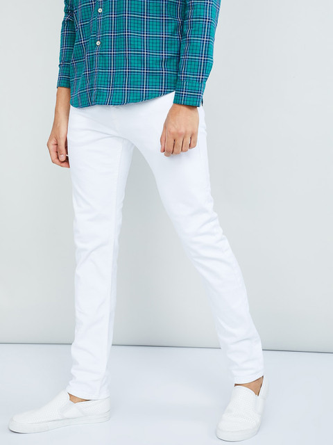

max Men White Slim Fit Jeans