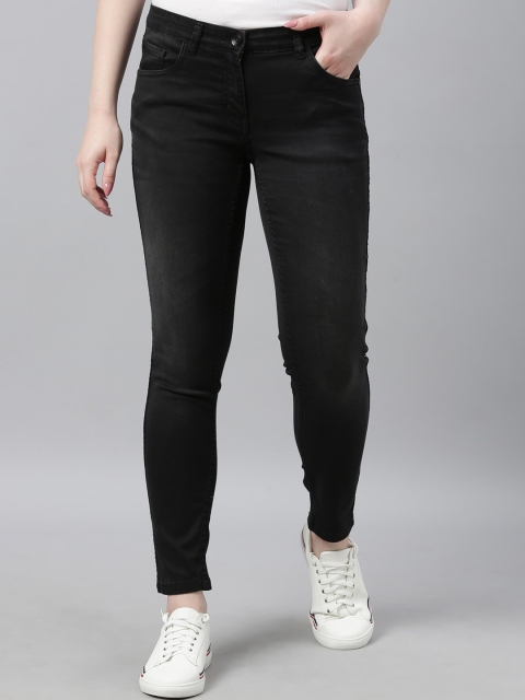 

Park Avenue Woman Black Regular Fit Mid-Rise Clean Look Jeans