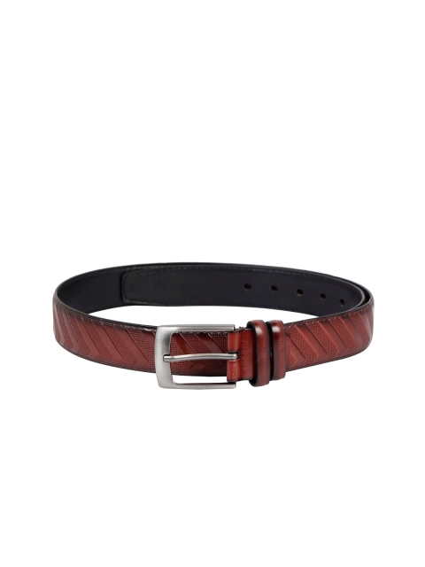 

ZEVORA Men Brown Textured Belt