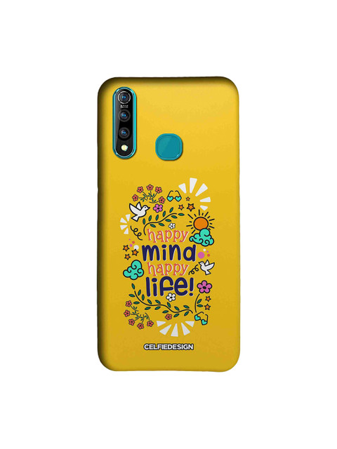 

CelfieDesign Yellow & Green Happy Mind Happy Life Base 501 Quirky Sustainable Vivo Z1 Pro Back Cover