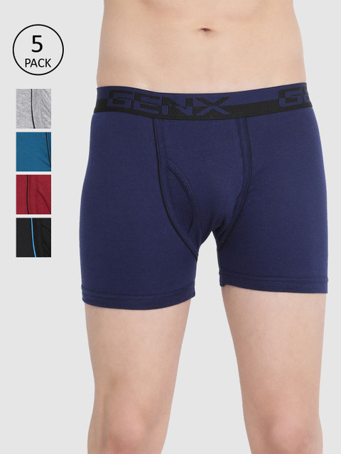 

Genx Men Pack Of 5 Assorted Trunks GENX_GST_TRK_OE_5PC