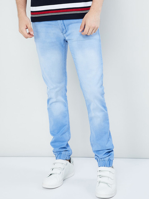 

max Men Blue Mid-Rise Skinny Fit Jeans