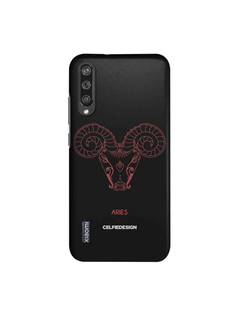 

CelfieDesign Off-White Red & Black Sustainable Quirky Aries Xiaomi Mi A3 Back Cover Zodiac, Multi