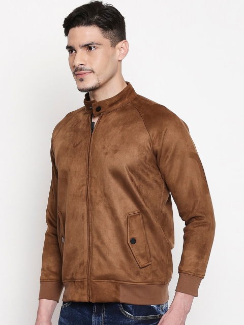 

Mufti Men Brown Solid Sporty Jacket
