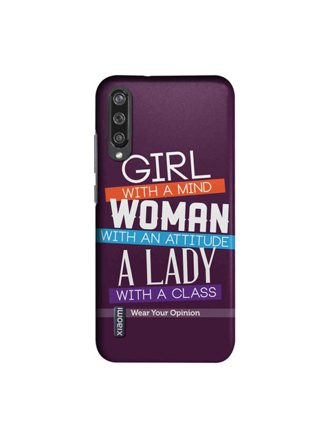 

CelfieDesign Purple Printed Xiaomi Mi A3 Back Cover