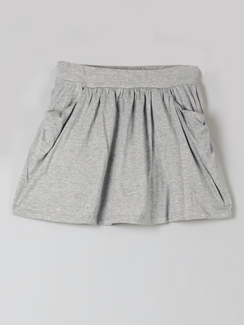 

GAP Girls Grey Solid Mini Jersey Skort