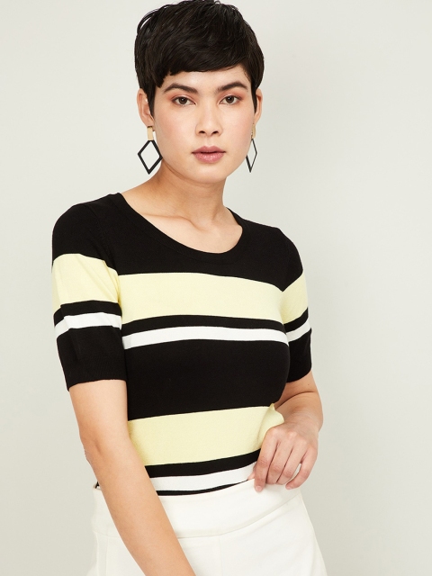 

Bossini Women Black Striped Top
