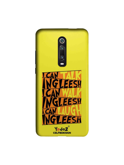 

CelfieDesign Yellow Orange & Black Quirky I Can Talk Ingleesh I Can Xiaomi Redmi K20 Pro Back Cover