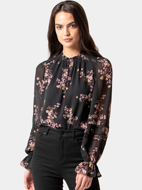 

Forever New Women Black Printed Top