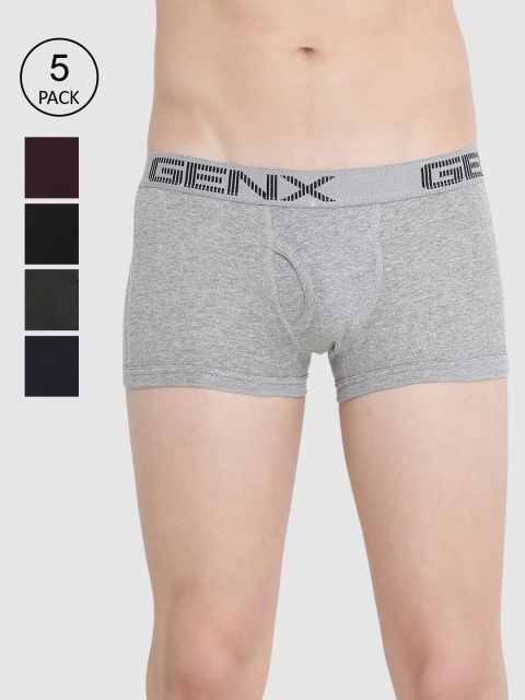 

Genx Men Pack Of 5 Trunks GENX_FLT_MTK_OE_5PC, Grey