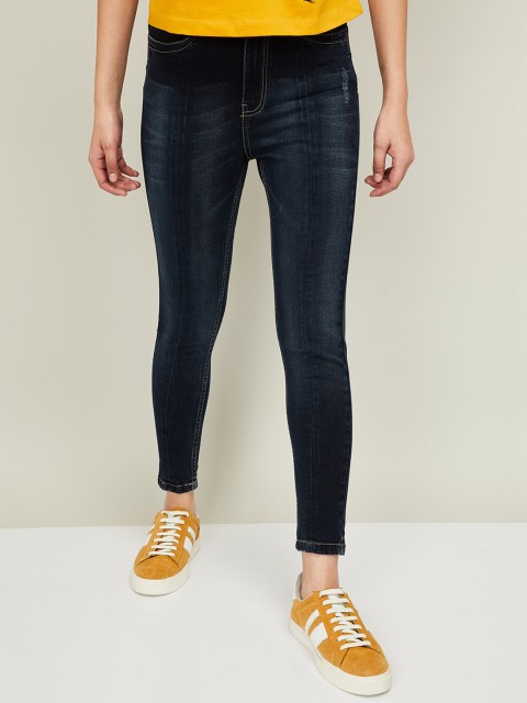 

Ginger by Lifestyle Women Navy Blue Slim Fit Jeans
