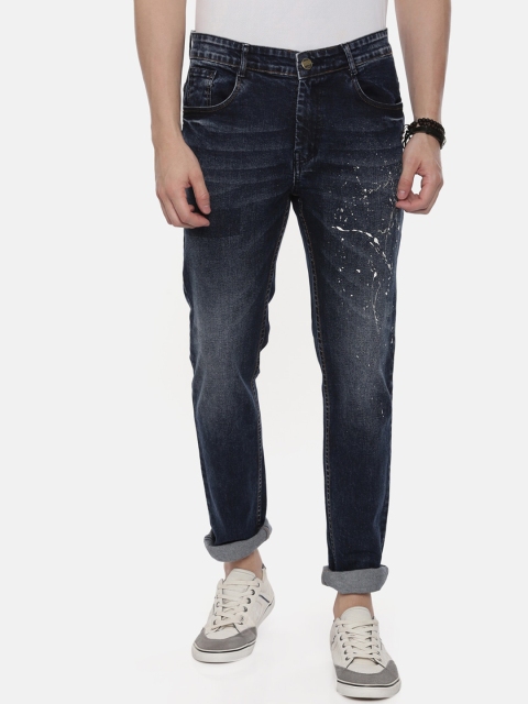 

CINOCCI Men Blue Slim Fit Mid-Rise Clean Look Jeans