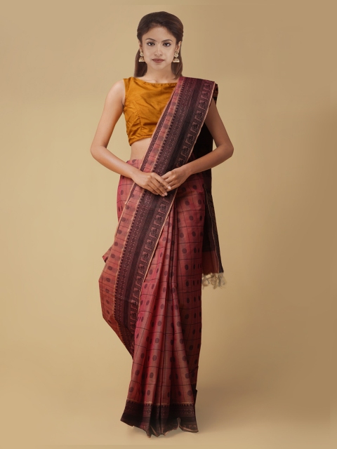 

Unnati Silks Red Printed Sustainable Saree