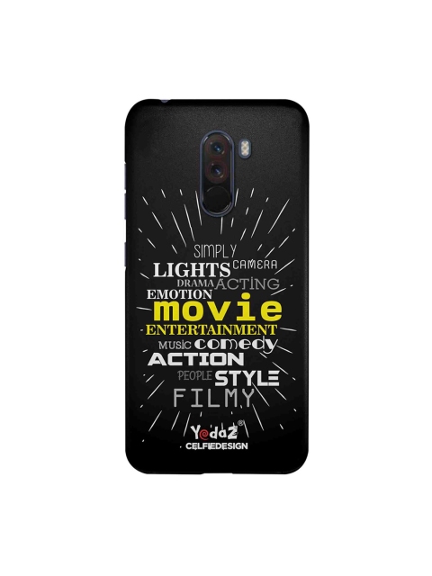 

CelfieDesign Black Printed Xiaomi Poco F1 Phone Back Cover