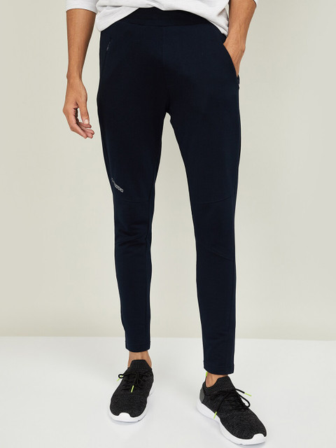

Kappa Men Navy Blue Solid Track Pants