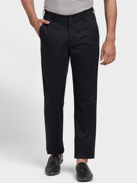 

ColorPlus Men Black Regular Fit Solid Chinos