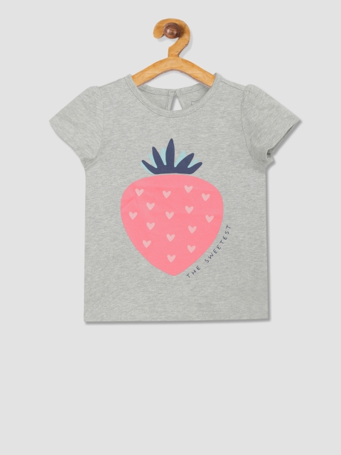 

GAP Boys Grey Printed T-shirt