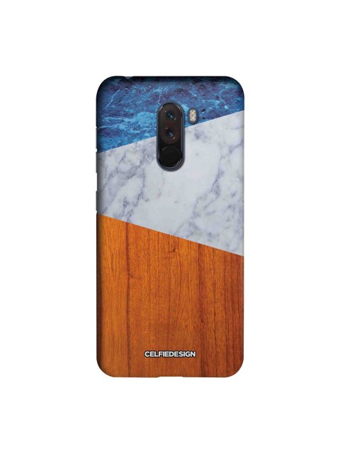 

CelfieDesign Brown & Blue Marble Wood Xiaomi Poco F1 Sustainable Back Cover