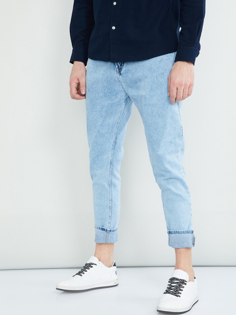 

max Men Blue Slim Fit Mid-Rise Clean Look Jeans