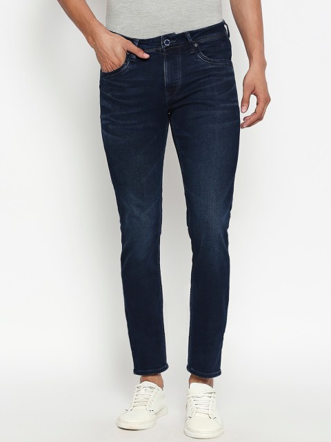 

Integriti Men Navy Blue Skinny Fit Mid-Rise Clean Look Stretchable Jeans