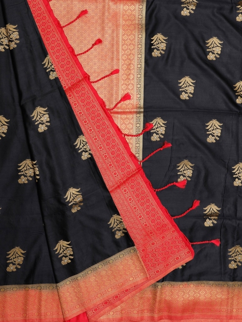 

Bangalore Silk Emporium Black Woven Design Saree