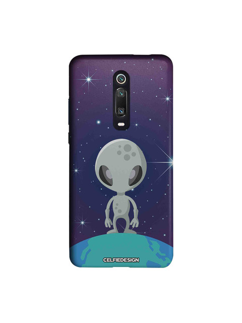 

CelfieDesign Unisex Navy Blue & Grey Alien Signature Quirky Sustainable Xiaomi Redmi K20 Pro Back Cover