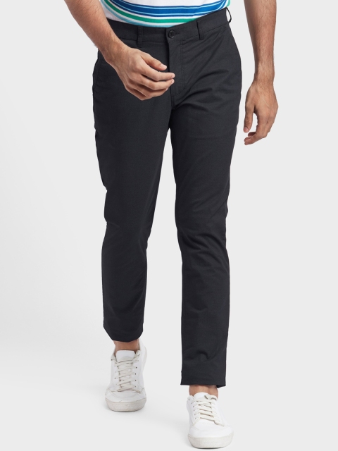 

ColorPlus Men Black Regular Fit Solid Chinos