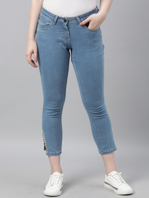 

Park Avenue Woman Women Blue Skinny Fit Mid-Rise Clean Look Jeans