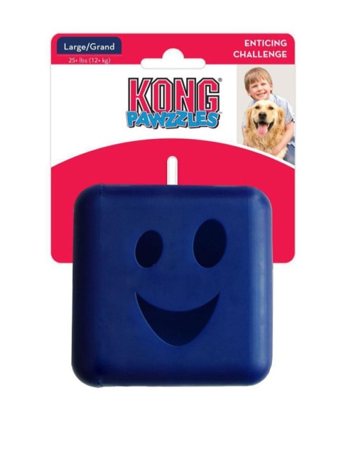 KONG Blue Pawzzels Large Cube Dog Toy