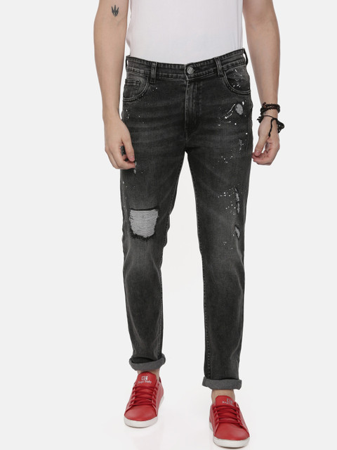 

CINOCCI Men Black Slim Fit Jeans