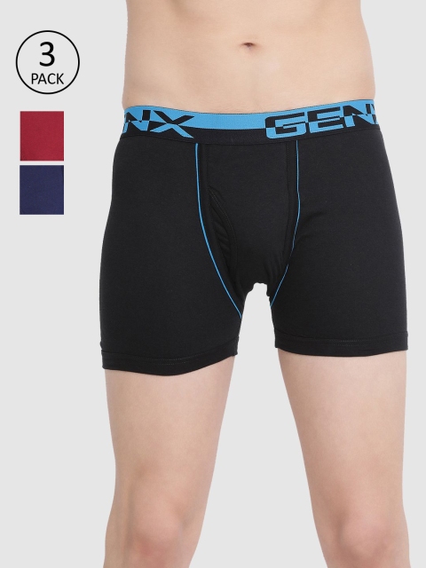 

Genx Men Pack of 3 Assorted Solid Trunks GENX_GST_TRK_OE_3PC