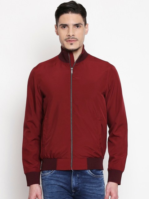 

Mufti Men Maroon Solid Bomber