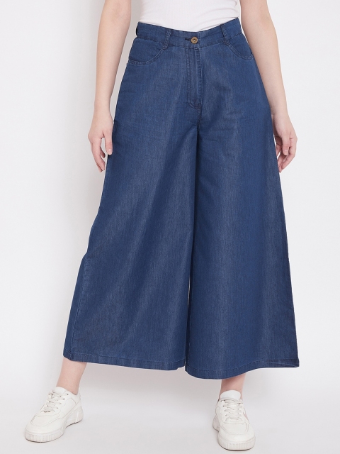 

C9 AIRWEAR Women Navy Blue Solid Wide Leg Palazzos
