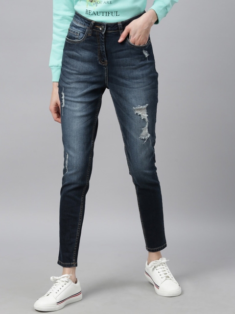

Park Avenue Woman Women Blue Skinny Fit Mid-Rise Mildly Distressed Jeans