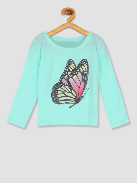 

GAP Girls Green Butterfly Graphic Tee