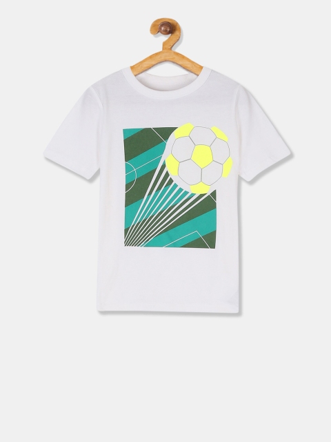 

GAP Boys White Graphic Short Sleeve T-Shirt