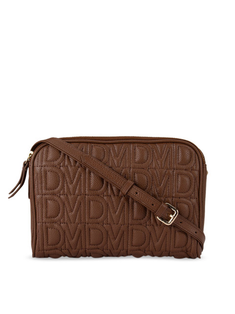 

Da Milano Brown Textured Sling Bag