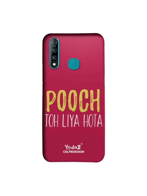 

CelfieDesign Unisex Red & Yellow Pooch Toh Liya Hota Yedaz Vivo Z1 Pro Back Cover
