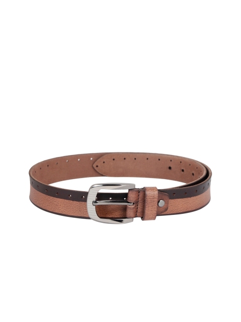 

ZEVORA Men Brown Printed Leather Belt