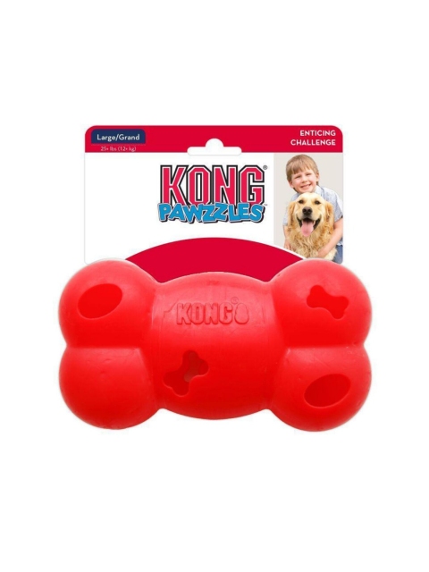 

KONG Pawzzles Bone Dog Toy, Red