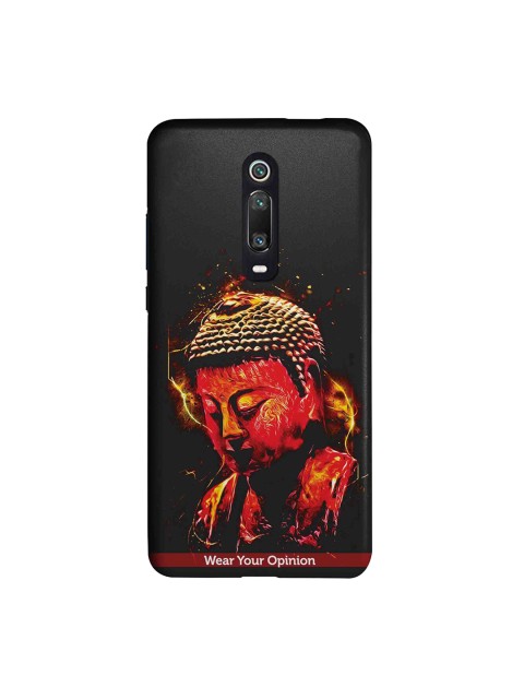 

CelfieDesign Unisex Black & Red Peace Buddha Printed Sustainable Xiaomi Redmi K20 Pro Back Case