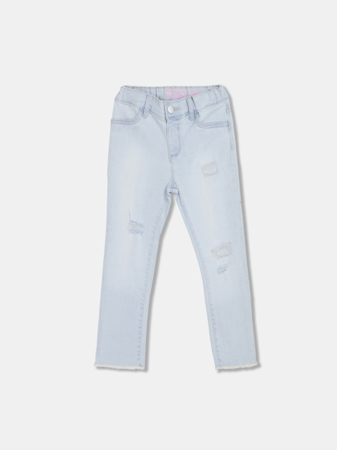 

The Childrens Place Girls Blue Regular Fit Jeans