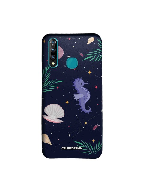 

CelfieDesign Navy Blue Green & Purple Quirky Sustainable Space Beach Vivo Z1 Pro Back Cover