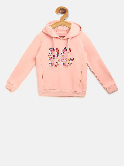 

Blue Giraffe Girls Pink Embroidered Sweatshirt