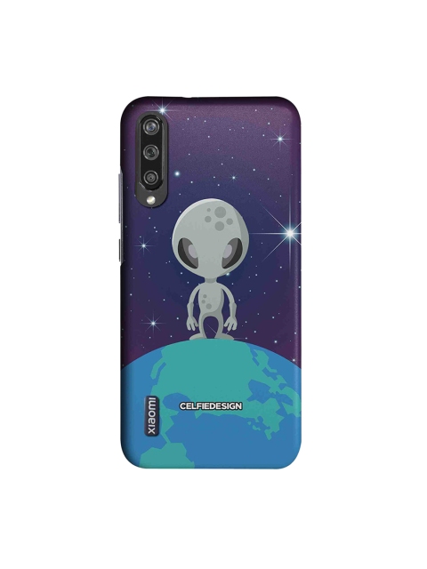 

CelfieDesign Unisex Purple & Grey Alien Printed Sustainable Xiaomi Mi A3 Back Case