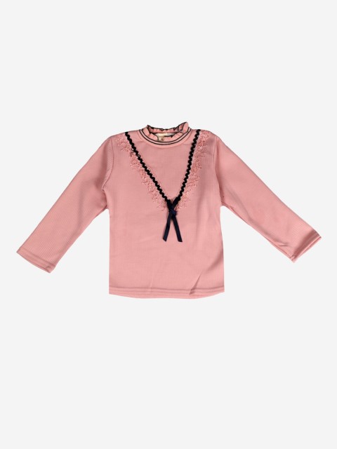 

DOROKIDS Girls Peach-Coloured Solid Sweatshirt
